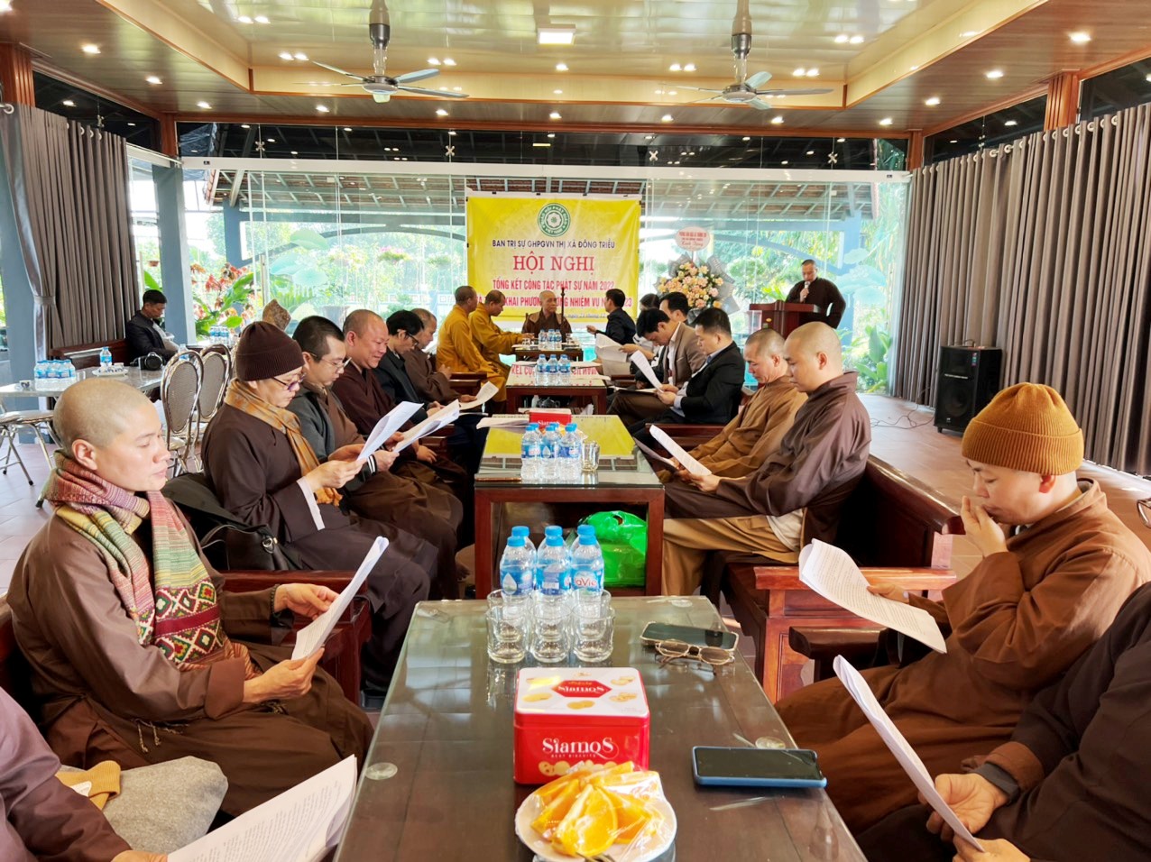 Hội nghị tổng kết công tác Phật sự năm 2022 và triển khai phương hướng, nhiệm vụ năm 2023 của Ban Trị sự Phật giáo thị xã Đông Triều 