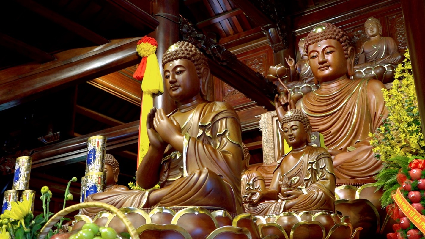 Trang nghiêm lễ an vị tượng Phật tại chùa Quang Nghiêm (TP. Hạ Long) 