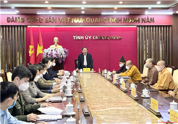 Bí thư tỉnh Quảng Ninh mong muốn và tin tưởng trong nhiệm kì tới Phật giáo tỉnh nhà tiếp tục khẳng định vị thế là kinh đô Phật giáo của nước Việt